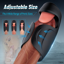 Laden Sie das Bild in den Galerie-Viewer, Explorer - Licking Vibrating Adjustable Male Glans Trainer