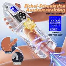 Laden Sie das Bild in den Galerie-Viewer, Elektrischer Masturbator Masturbieren für Männer mit 7 Saugmodi 10 Vibrationen Sex Spielzeug für die Männer Transparent 3D Taschenmuschi Blowjob Masturbatoren Penis Vibrator Trainer Pussy Sexspielzeug