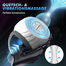 Laden Sie das Bild in den Galerie-Viewer, Masturbieren für Männer Elektrisch Masturbator, 10 Vibration Sex Spielzeug für die Männer Taschenmuschi, Penis Vbratorensets Sexspielzeug Solo Masturbatoren Handfrei, Sex Toyset für Man