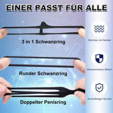 Laden Sie das Bild in den Galerie-Viewer, Dreieckiger Penisringe，Pleasure Ring Set 5 Cockringe Silikon Cockringe Hodenringe für Eine Härtere und Längere Erektion Erotisches Sexspielzeug für Paare Passend für Jede Größe Penis Ring Schwarz