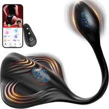 Laden Sie das Bild in den Galerie-Viewer, Analvibratoren Prostata Stimulation Männer, Sitzen und Reiten Anal Plug Sex Spielzeug für die Männer mit 9+9 Vibrationsmodi, Doppelmotoren Vibratorensets Analplug für Männer Analkugeln, App-Steuerung