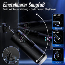 Laden Sie das Bild in den Galerie-Viewer, Masturbieren für Männer Handfrei, Masturbator 7 Teleskop 7 Saugen 7 Vibration Taschenmuschi, Sex Spielzeug für die Männer Solo KI Masturbatoren, Vibratorensets Ein-Klick Max Penis Pump Sex Toys Set
