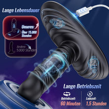 Laden Sie das Bild in den Galerie-Viewer, Plug Sitting and Riding Vibrator Sex Toy for Couples with 9 Vibrations 3 Shock Functions, Clit G-Spot Dildo Double Stimulator Sex Toy for Women, Vibrators for Men