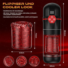 Laden Sie das Bild in den Galerie-Viewer, Elektrischer Masturbator Sex Spielzeug für die Männer,Masturbieren für Männer mit 7 Modi Saugen &amp; Vibrieren &amp; Schieben &amp; Rotieren,Taschenmuschi Realistisch Stimulator 3D Realistischer Vagina,Sex Toy