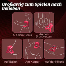 Laden Sie das Bild in den Galerie-Viewer, Penisring Penis Vibrator Sex Spielzeug für die Paare, Penies Ring für Sex Penisringe mit Klitoris Stimulator, Sexspielzeug für Paare Extrem Sex Dual Penis Ring, Erotisches Sex Toys Cockring für Männer