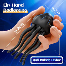 Laden Sie das Bild in den Galerie-Viewer, Masturbator Sexspielzeug für Paare Extrem Sex Toy mit 10 Vibrations Qualle Tentakel Penismassage Nippel &amp; Klitoris Stimulator, Vibratorensets Penis Vibrator - Erotik Sextoysets für Ihn und Frauen