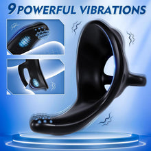 Laden Sie das Bild in den Galerie-Viewer, Eherson Penisring Vibrator, Penisringe Sex Spielzeug für Paare mit 9 Vibrationsmodi für Penis Hoden Perineum, Penis Ring zur Potenzsteigerung,Cockring Sex Spielzeug für die Männer Sexspielzeug