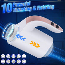 Laden Sie das Bild in den Galerie-Viewer, lektrischer Masturbator Cup Handfrei 5 Teleskop Rotationsmodi offenes Masturbieren für Männer wasserdicht Masturbatoren Taschenmuschi,Stroker Training Automatischer Elektrischer Masturbator