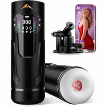 Laden Sie das Bild in den Galerie-Viewer, Masturbieren für Männer Handfrei, Masturbator 7 Teleskop 7 Saugen 7 Vibration Taschenmuschi, Sex Spielzeug für die Männer Solo KI Masturbatoren, Vibratorensets Ein-Klick Max Penis Pump Sex Toys Set