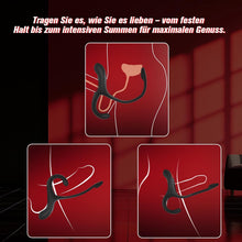 Laden Sie das Bild in den Galerie-Viewer, Analplug Prostata Hoden Stimulation Männer mit Penisring Klitorisstimulator, Anal Butt Plug Dildo Sex Spielzeug für die Männer Paare Frauen, Penis Ring Vibrator App, Cockring Sexspielzeug Vibration