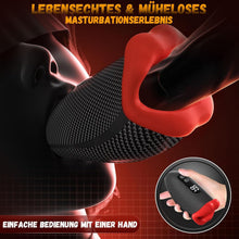 Laden Sie das Bild in den Galerie-Viewer, Masturbieren für Männer Vibratorensets Masturbator, 9x9 Klopfen-Lecken-Vibration Sex Spielzeug für die Männer Taschenmuschi Penis Vibrator Eichel Sexspielzeug Solo Masturbatoren