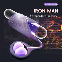 Laden Sie das Bild in den Galerie-Viewer, Elektrischer Masturbator Penistrainer Vibrator 10 Vibrationen Einstellbare Größe Automatische Masturbator Cup Penisring Masturbatoren Mann Männer Eichel Stimulator Silikon Sexspielzeug Männer
