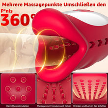 Laden Sie das Bild in den Galerie-Viewer, 10 Peristaltikmodi und Vibrationsfunktion mit 3 Motoren, Sex Spielzeug für die Männer Vibratorensets,Masturbatoren 360° Penis Stimulator Sex Toys