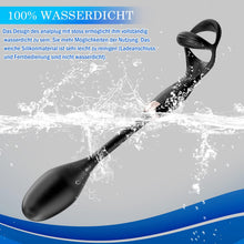Laden Sie das Bild in den Galerie-Viewer, Penisring Analplug Sex Spielzeug mit 10 Vibrationsmodi, Dehnbar Silikon Analvibratoren Prostata Vibratoren Mann Buttplug Cockring Extrtem Sextoys