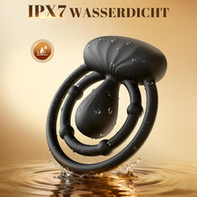 Laden Sie das Bild in den Galerie-Viewer, Penisring Vibrator mit 360° Verstellbar Klitorisstimulation, Verzögerter Doppel Penis Ring Sex Spielzeug für die Paare Männer Frau, Penisringe Erotisches Sexspielzeug für Paare Extrem Sex Toys