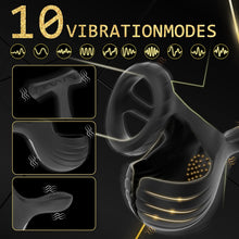 Laden Sie das Bild in den Galerie-Viewer, Penisring Vibrator für Hoden mit 10 Vibrationsmodi, APP Vibrator Erotik Sex Spielzeug für die Männer Penis Ring, Cockring Erotisches Sexspielzeug, Penisringe Massagegerät spielzeug für Paare extrem