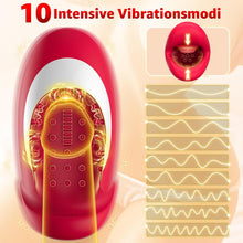 Laden Sie das Bild in den Galerie-Viewer, 10 Peristaltikmodi und Vibrationsfunktion mit 3 Motoren, Sex Spielzeug für die Männer Vibratorensets,Masturbatoren 360° Penis Stimulator Sex Toys