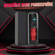 Laden Sie das Bild in den Galerie-Viewer, Elektrischer Masturbator Cup Masturbieren für Männer, Sex Spielzeug für die Männer mit 8 Teleskopfunktion und 8 Vibrationsmodi, Sex toys 3D Vagina Taschenmuschi, LCD Display, Masturbatoren Solo