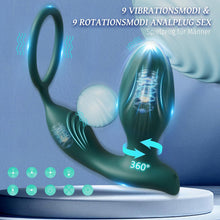 Laden Sie das Bild in den Galerie-Viewer, Analvibratoren für Mann Sex Spielzeug für die Männer, Prostata Stimulation Männer Vibrator mit 9 Vibrationsmodi, Sex Spielzeug für Paare Anal Plug Frauen Buttplug Sexspielzeugs