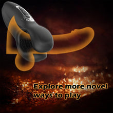 Laden Sie das Bild in den Galerie-Viewer, Zusammendrückbarer männlicher Masturbator-Penis-Vibrator-Trainer mit 10 Vibrationen 10 Beißmodi Silikon-Penismassagegerät Stroker, männlicher Vibrator verlängert die Ausdauer Sex Spielzeug
