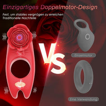 Laden Sie das Bild in den Galerie-Viewer, Penisring Sex Spielzeug für die Männer, Penisring Vibrator mit Klitoris Stimulator, Penis Ring Vibratoren Sex Spielzeug für Männer Paare Frauen, 9 Vibrations Cockring
