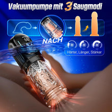 Laden Sie das Bild in den Galerie-Viewer, Elektrischer Masturbator Masturbieren für Männer 7 Teleskopfunktion &amp; Rotierend &amp; Saugen, Sex Spielzeug für die Männer Realistisch Zungenleck Blowjob, Taschenmuschi Masturbatoren Penis Pussy Sex Toys