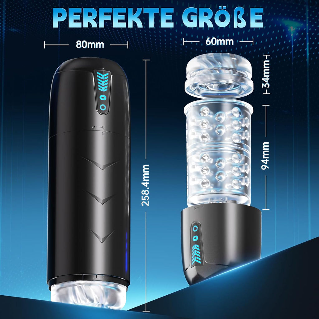 Elektrischer Masturbator Cup, Masturbieren für Männer mit 7 Saugmodi 7 Rotationsmodi, Blowjob Taschenmuschi Penis Stimulator 3D Realistischer Vagina Pussy Sex Spielzeug für die Männer Sex Toys
