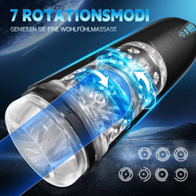 Laden Sie das Bild in den Galerie-Viewer, AI-Sync Elektrischer Masturbator Cup, Masturbieren für Männer mit 7 Saugmodi 7 Rotationsmodi, Blowjob Taschenmuschi Penis Stimulator 3D Realistischer Vagina Pussy Sex Spielzeug für die Männer Sex Toys