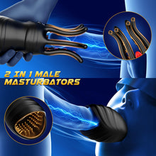 Laden Sie das Bild in den Galerie-Viewer, Masturbieren für Männer Penis Vibrator Eichel Stimulation, Sex Spielzeug für die Männer Extrem Oralsex Masturbatoren 10 Modi, Vibratorensets Sexspielzeug für Männer Zunge Solo Paare Taschenmuschi