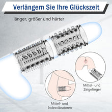 Laden Sie das Bild in den Galerie-Viewer, Penismanschetten, 6er Pack Penis Sleeve Fallinsexy Transparente Wiederverwendbare Penishülle für Penisvergrößerung Sexspielzeug für Männer, Penis Sleeve Erbessern Ausdauer &amp;Sensibilität