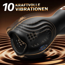 Laden Sie das Bild in den Galerie-Viewer, Penis Vibrator mit 10 360°-Rundum-Rotationen und 10 Vibrationen, Sex Spielzeug für die Männer Eichel Stimulation Masturbator Masturbieren für Männer Elektrisch