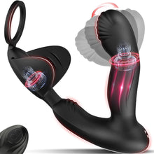Laden Sie das Bild in den Galerie-Viewer, Analvibratoren für Mann Vibratorensets für Männer, Prostata Stimulation Männer mit 10 Schnapp- und Vibrationsmodi Anal Vibrator Analplug für Männer Sex Spielzeug für die Männer Sex Toyset für Man