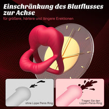 Laden Sie das Bild in den Galerie-Viewer, Penisring Penis Vibrator Sex Spielzeug für die Paare, Penies Ring für Sex Penisringe mit Klitoris Stimulator, Sexspielzeug für Paare Extrem Sex Dual Penis Ring, Erotisches Sex Toys Cockring für Männer