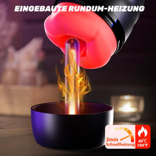 Laden Sie das Bild in den Galerie-Viewer, Elektrischer Masturbator Masturbieren für Männer 9 Vibration, Penistrainer App-steuerung mit Heizstab, Sex Spielzeug für die Männer Solo Masturbatoren Oral Vibrator Penis Sexspielzeug