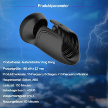 Laden Sie das Bild in den Galerie-Viewer, Elektrische Eichelvibrator,Penis-Vibrator mit einstellbarer Größe,10 Vibrationsmodi Neuer Masturbatoren,Elektrische Masturbatoren Penis Trainer, Männer Eichel Stimulator Silikon Sexspielzeug