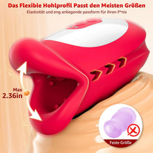 Laden Sie das Bild in den Galerie-Viewer, 10 Peristaltikmodi und Vibrationsfunktion mit 3 Motoren, Sex Spielzeug für die Männer Vibratorensets,Masturbatoren 360° Penis Stimulator Sex Toys