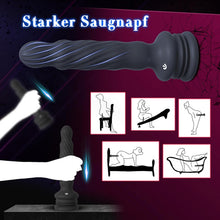 Laden Sie das Bild in den Galerie-Viewer, Analplug Sex Spielzeug für die Männer Frauen, Wriggelnde Rotierende Vibrierende Prostata Stimulation Männer Saugnapf mit Fernbedienung, Anal Dildo Vibrator Analvibratoren für Mann Sexspielzeug