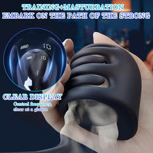 Laden Sie das Bild in den Galerie-Viewer, Latest 3.0 Vibrator Masturbating for Men Electric, Sword Helmet Design Glans Stimulator Man Masturbators Ring Vibrator, 10 Vibrator Modes, Prostate Vibration Men Masturbator