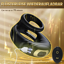 Laden Sie das Bild in den Galerie-Viewer, Sex Spielzeug Für Die Paare Penisring, Sex Spielzeug Für Die Männer Dual Penis Ring Vibrator Mit Fernbedienung, Penisringe Langwährende Erektion Cockring Sex Spielzeug Für Die Frau, Männer