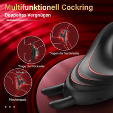 Laden Sie das Bild in den Galerie-Viewer, Sex Spielzeug für die Männer Penisring mit Einstellbare Größe, Cockring Vibration Sex Spielzeug für Paare mit Rabbit Vibrator für Klitoris, Erotik Sexspielzeug Penis Ring Sex 7 Vibrationsmodi Sex Toys
