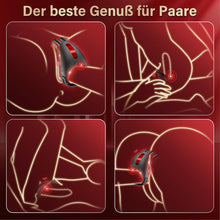 Laden Sie das Bild in den Galerie-Viewer, Sex Spielzeug für die Männer Penisring mit Einstellbare Größe, Cockring Vibration Sex Spielzeug für Paare mit Rabbit Vibrator für Klitoris, Erotik Sexspielzeug Penis Ring Sex 7 Vibrationsmodi Sex Toys