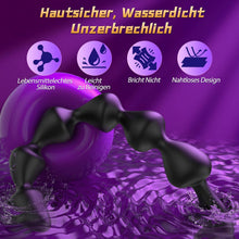 Laden Sie das Bild in den Galerie-Viewer, Flüssigsilikon Analplug Analkugeln mit 10 Vibrationsmodi Anal Dildo &amp; Analvibratoren für Männer und Frauen 36cm Sex Spielzeug für die Paare BDSM Dildo Anal Beads Prostata Stimulation Männer