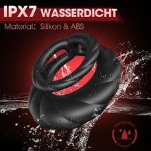 Laden Sie das Bild in den Galerie-Viewer, Penisring Vibrator, Sex Spielzeug für die Männer Penis Ring mit 10 Vibrationsmodi, Dual Penisringe Sextoysets für Paare Einstellbare Größe