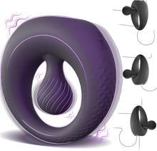 Laden Sie das Bild in den Galerie-Viewer, Penisring Vibrator mit 360° Verstellbarem Perlen-Klitorisstimulator, Sex Spielzeug für die Paare Männer Frauen, YAWNSHE Cockring Penis Ring Sex Toys, Erotisches Sexspielzeug für Paare Mann Extrem Sex
