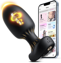 Laden Sie das Bild in den Galerie-Viewer, Analvibratoren Sex Spielzeug für die Männer die Paare solo, Prostata Stimulation Gay Sex Toyset für Man, Anal Vibrator Toy Analdildo mit App &amp; 9 Vibration