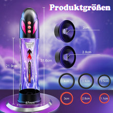 Laden Sie das Bild in den Galerie-Viewer, Penis Pumpe Sex Spielzeug für die Männer - Penispumpe für Penisvergrößerung mit 4 Saugenmodi &amp; 4 Druckmodi