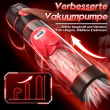 Laden Sie das Bild in den Galerie-Viewer, Elektrische Penispumpe – Sexspielzeug für Männer – Pumpen &amp; Vergrößerer, Masturbator für Männer mit 5 Saugstufen und 7 Vibrationsmodi, Penisvergrößerer für Männer zur Förderung der Erektion