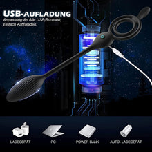 Laden Sie das Bild in den Galerie-Viewer, Paar teilen Analvibratoren mit Penisringe Prostata Massagegerät Fernbedienung Analkugel mit 10 Vibrationsmodi Butt Plug Stimulator Analplug Sexspielzeug für Männer Paare.