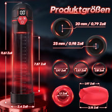 Laden Sie das Bild in den Galerie-Viewer, Elektrische Penispumpe – Sexspielzeug für Männer – Pumpen &amp; Vergrößerer, Masturbator für Männer mit 5 Saugstufen und 7 Vibrationsmodi, Penisvergrößerer für Männer zur Förderung der Erektion
