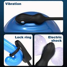 Laden Sie das Bild in den Galerie-Viewer, NEU Elektroshock Analvibratoren für Mann mit 10 Vibrations 3 Elektroschockmodi Prostata Stimulation Männer Penis Ring Vibrator Analplug Sexspielzeug für Männer Paare Extrem